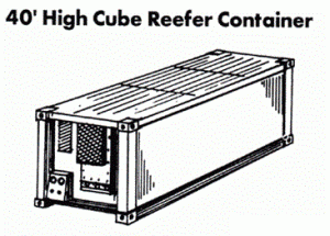 40-футовый High Cube контейнер-рефрижератор